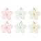 12 Packs: 6 ct. (72 total) Charmalong™ Rhodium Flower Charms by Bead Landing™
